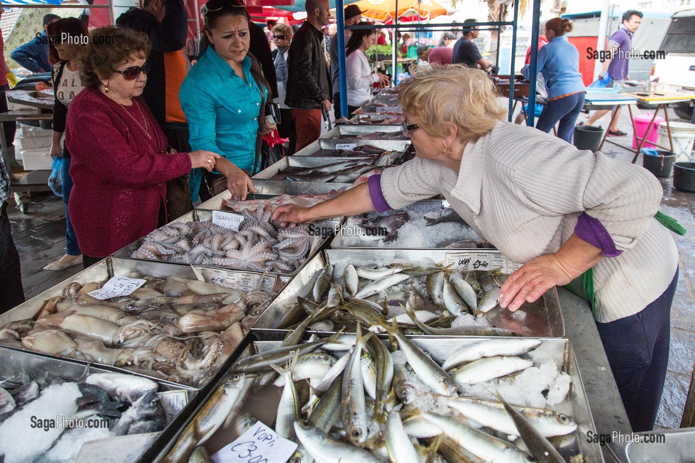 MARCHE AUX POISSONS DE MARSAXLOKK, MALTE 