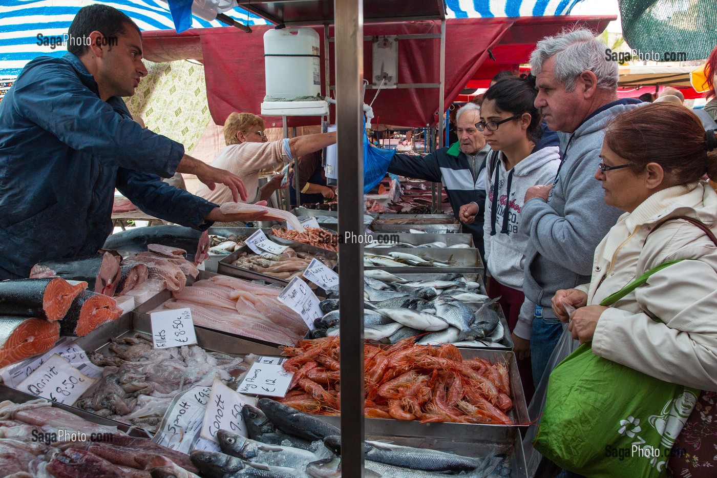 MARCHE AUX POISSONS DE MARSAXLOKK, MALTE 