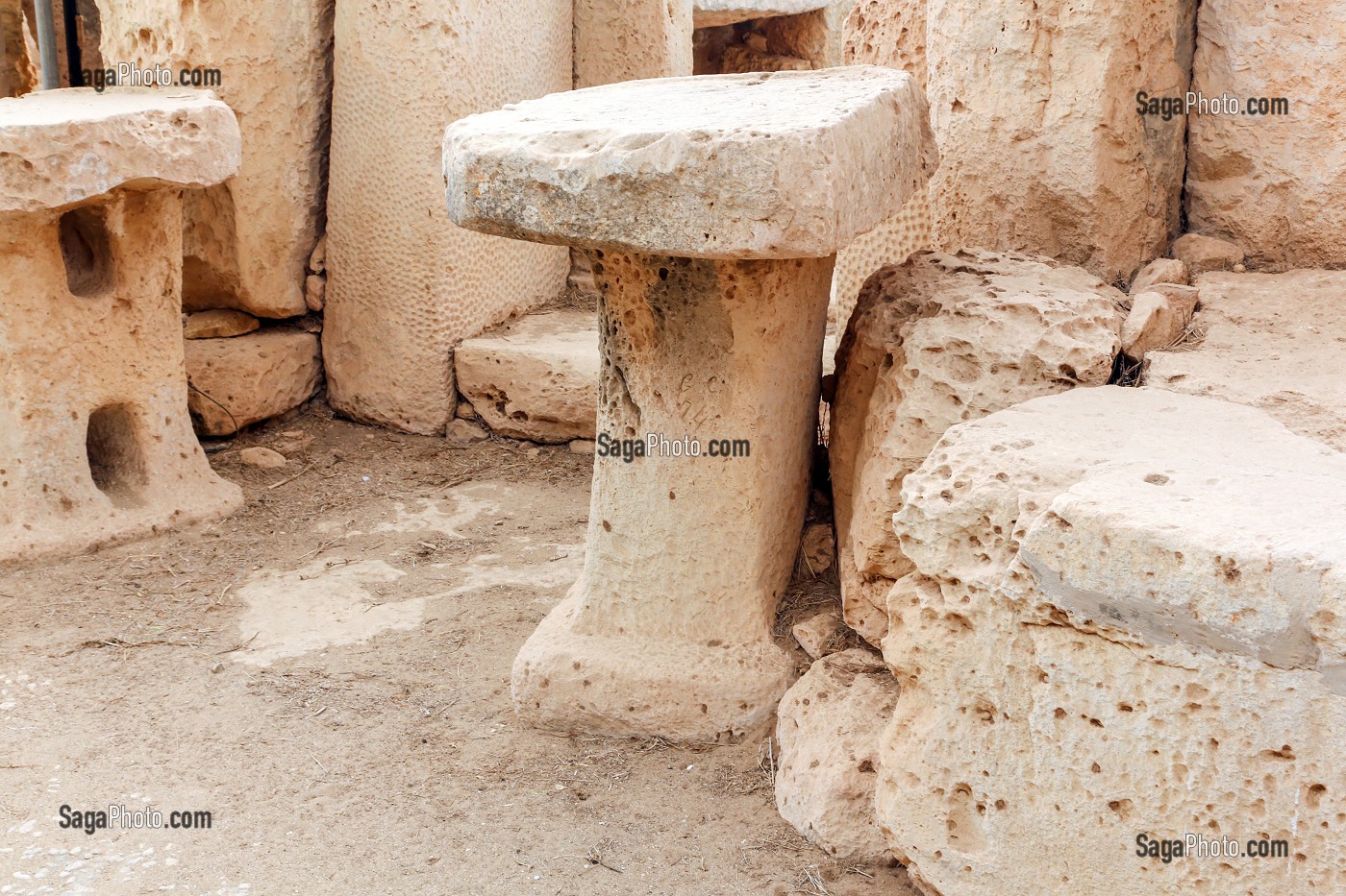 TEMPLES MEGALITHIQUES D'HAGAR QIM, INSCRITS AU PATRIMOINE MONDIAL DE L'UNESCO, MALTE 