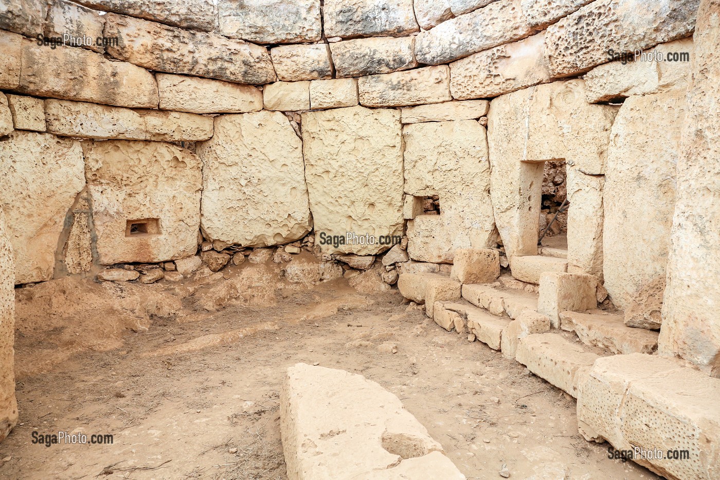 TEMPLES MEGALITHIQUES D'HAGAR QIM, INSCRITS AU PATRIMOINE MONDIAL DE L'UNESCO, MALTE 