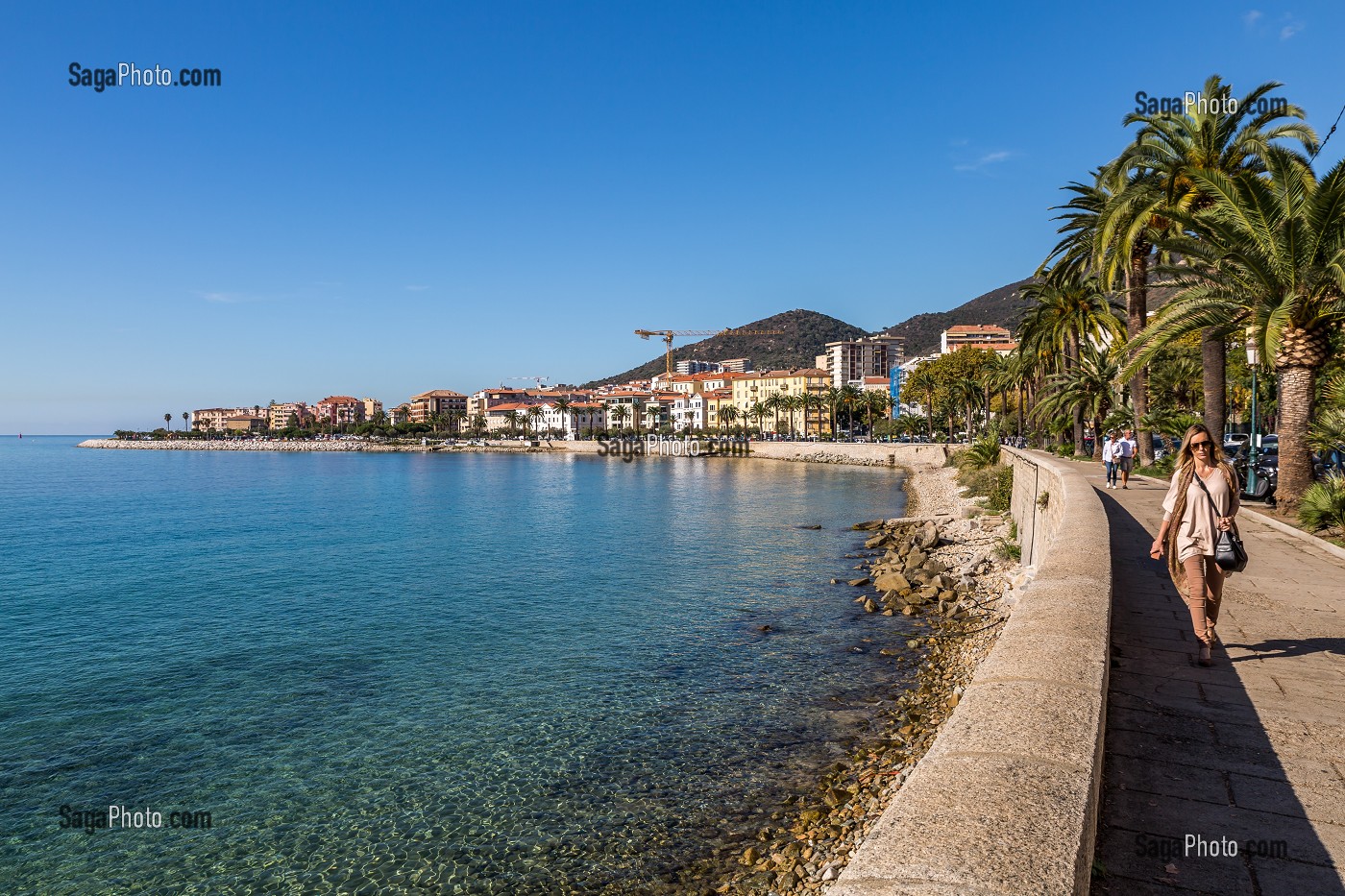 BORD DE MER BOULEVARD LANTIVY, AJACCIO, CORSE-DU-SUD, FRANCE 