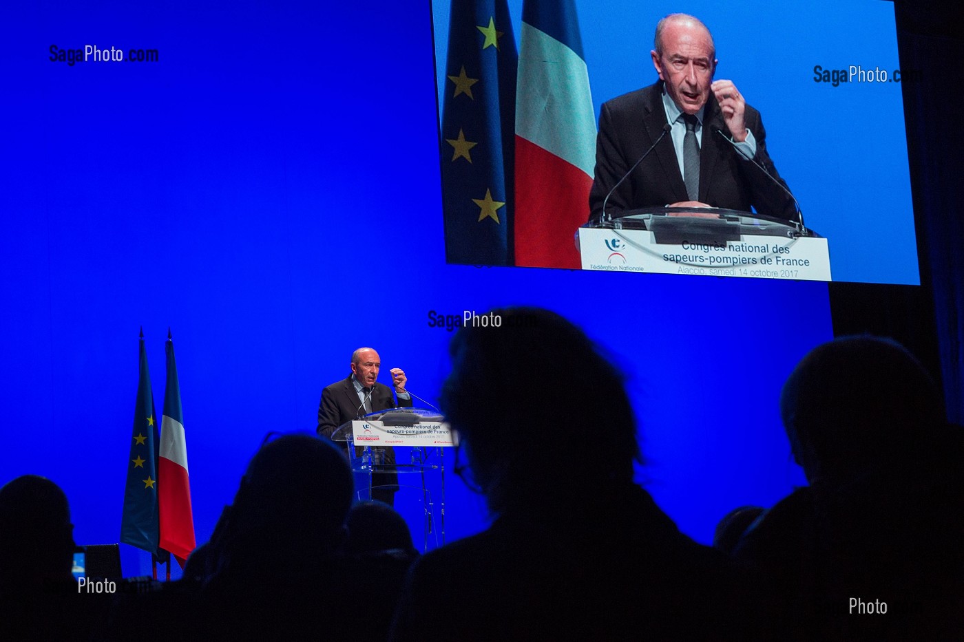 GERARD COLLOMB, MINISTRE DE L'INTERIEUR