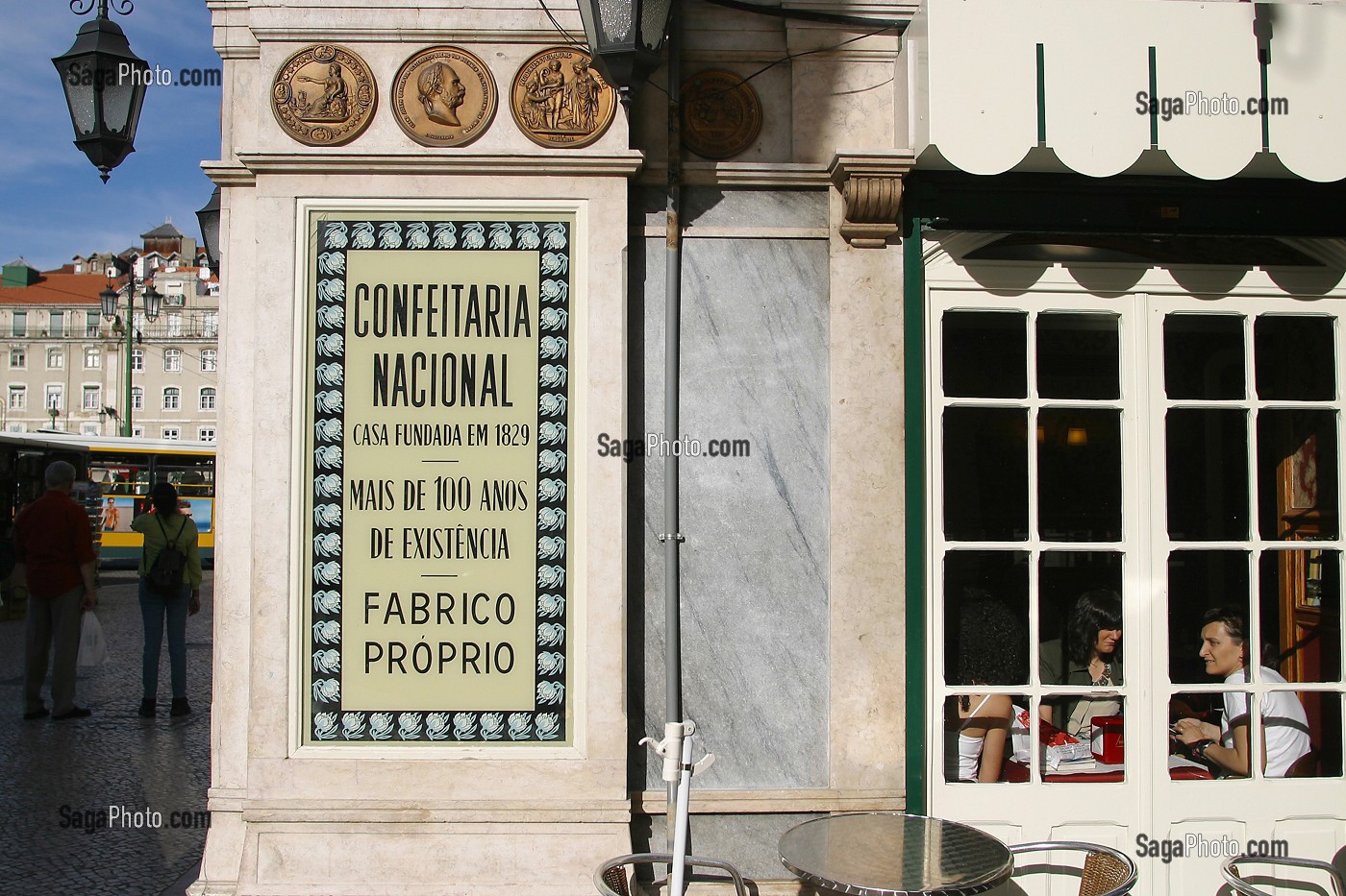 CONFEITARIA NACIONAL (PASTELERIA), PATISSERIE SALON DE THE, QUARTIER DE ROSSIO, LISBONNE, PORTUGAL 