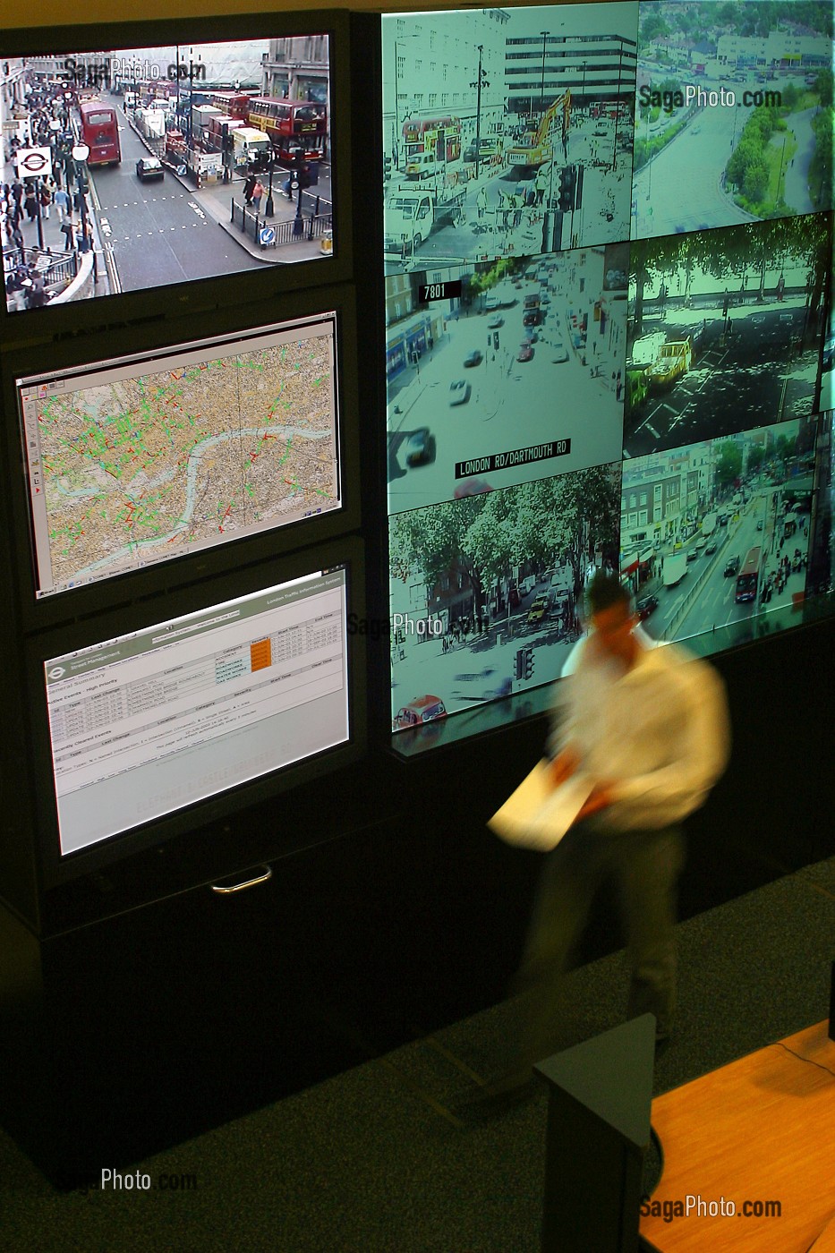 SALLE DE REGULATION DU TRAFIC LONDRES 