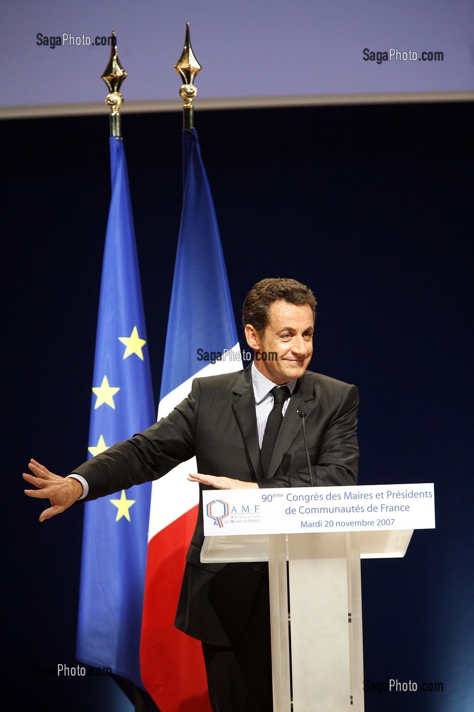 NICOLAS SARKOZY, PRESIDENT DE LA REPUBLIQUE, 90EME CONGRES DES MAIRES ET DES PRESIDENTS DE COMMUNAUTES DE FRANCE 