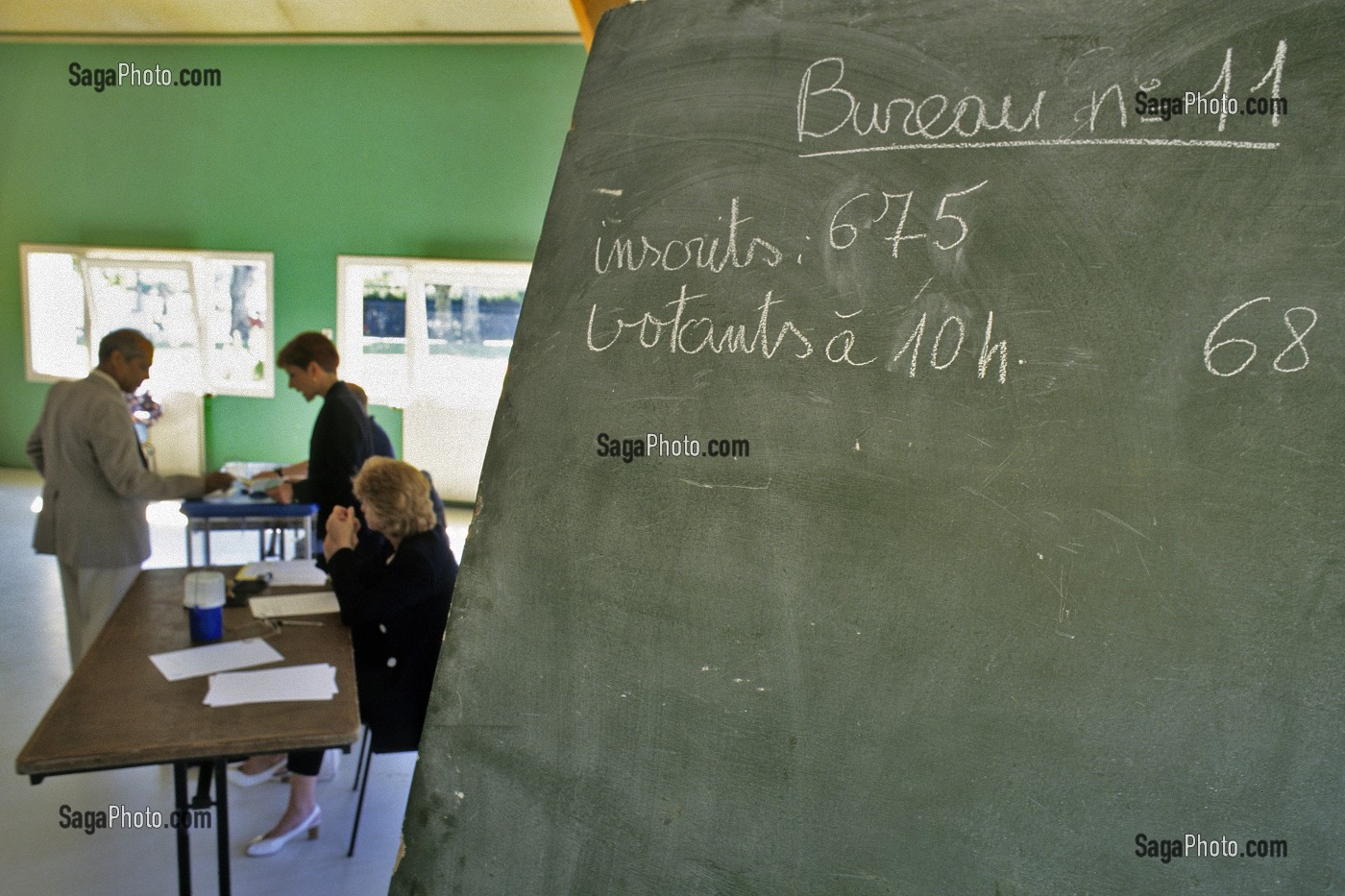 TAUX DE PARTICIPATION DANS UN BUREAU DE VOTE LORS D'UN SCRUTIN  D'ELECTIONS LOCALES 