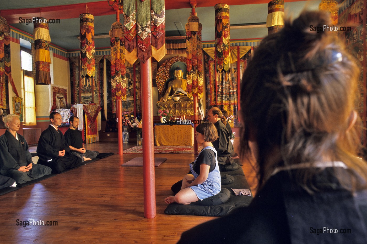 CENTRE BOUDDHISTE, SEMINAIRE ZEN, DACHANG VAJRADHARA-LING, CENTRE D'ETUDE ET DE PRATIQUE DU BOUDDHISME TIBETAIN, DOMAINE DU CHATEAU D'OSMONT, AUBRY LE PANTHOU 