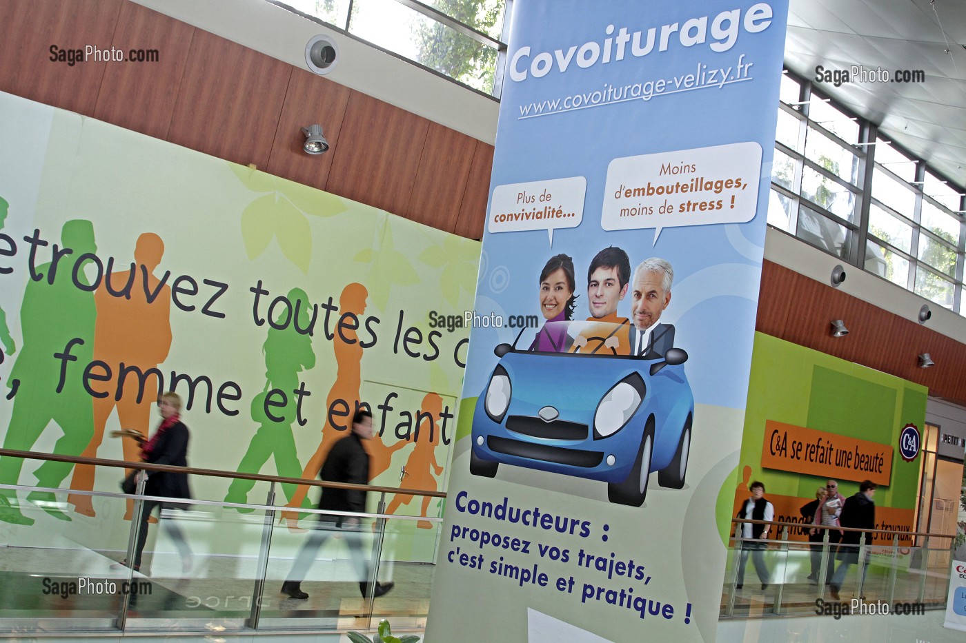 CAMPAGNE DE SENSIBILISATION AU COVOITURAGE EN REGION PARISIENNE DANS LE CADRE DE LA SEMAINE DE LA MOBILITE, VILLE DE VELIZY VILLACOUBLAY (78) 