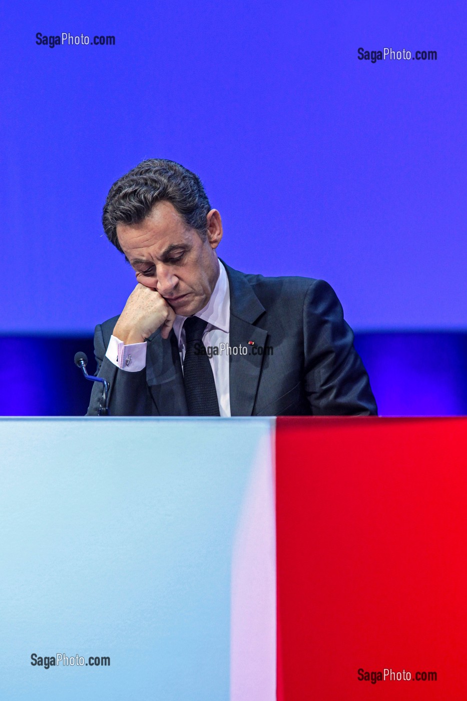 NICOLAS SARKOZY, PRESIDENT DE LA REPUBLIQUE LORS DE LA SEANCE SOLENNELLE D'OUVERTURE DU 93 EME CONGRES DES MAIRES ET DES PRESIDENTS DE COMMUNAUTES DE FRANCE 