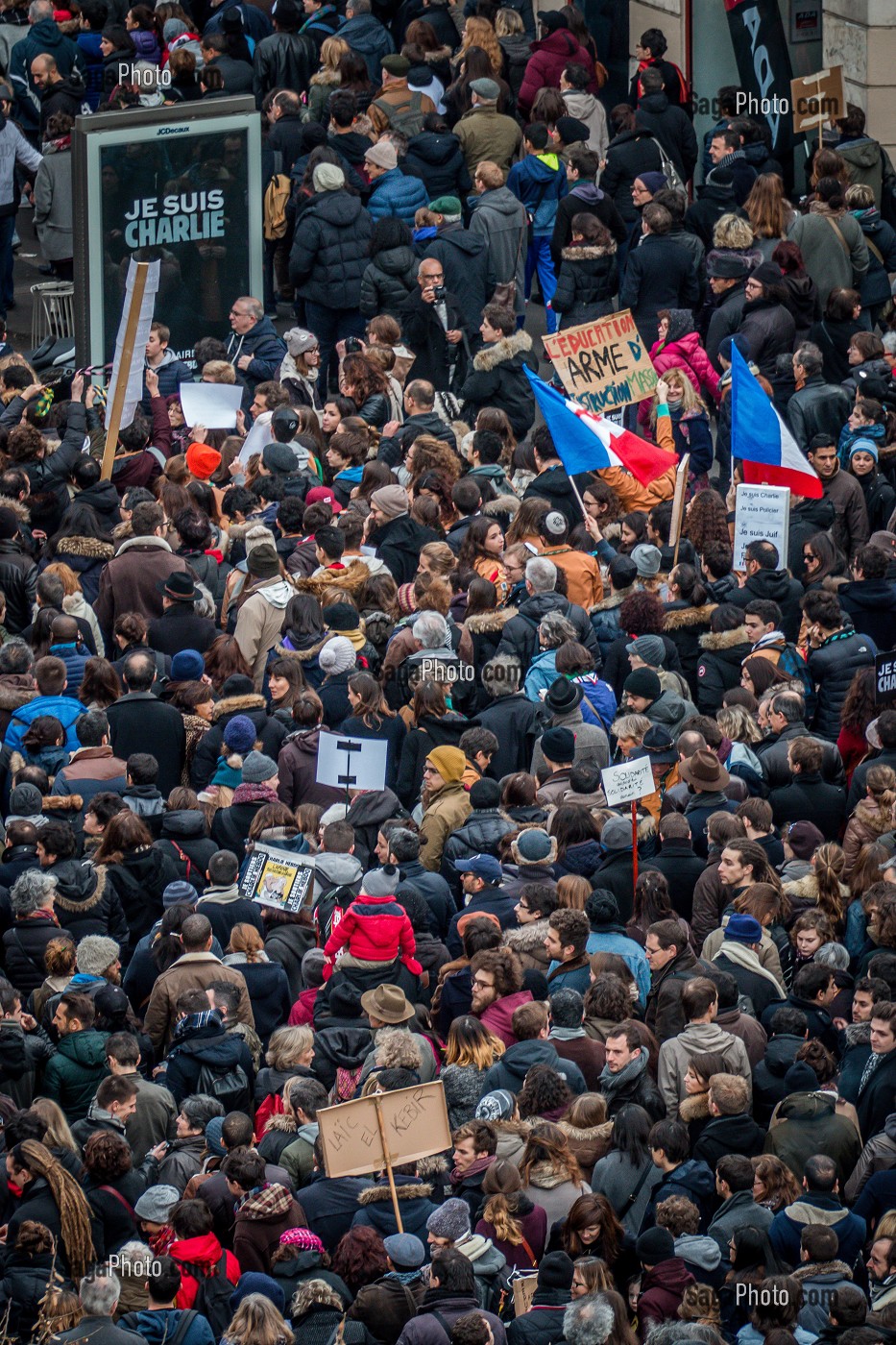 DEFILE CONTRE LE TERRORISME, MARCHE REPUBLICAINE 