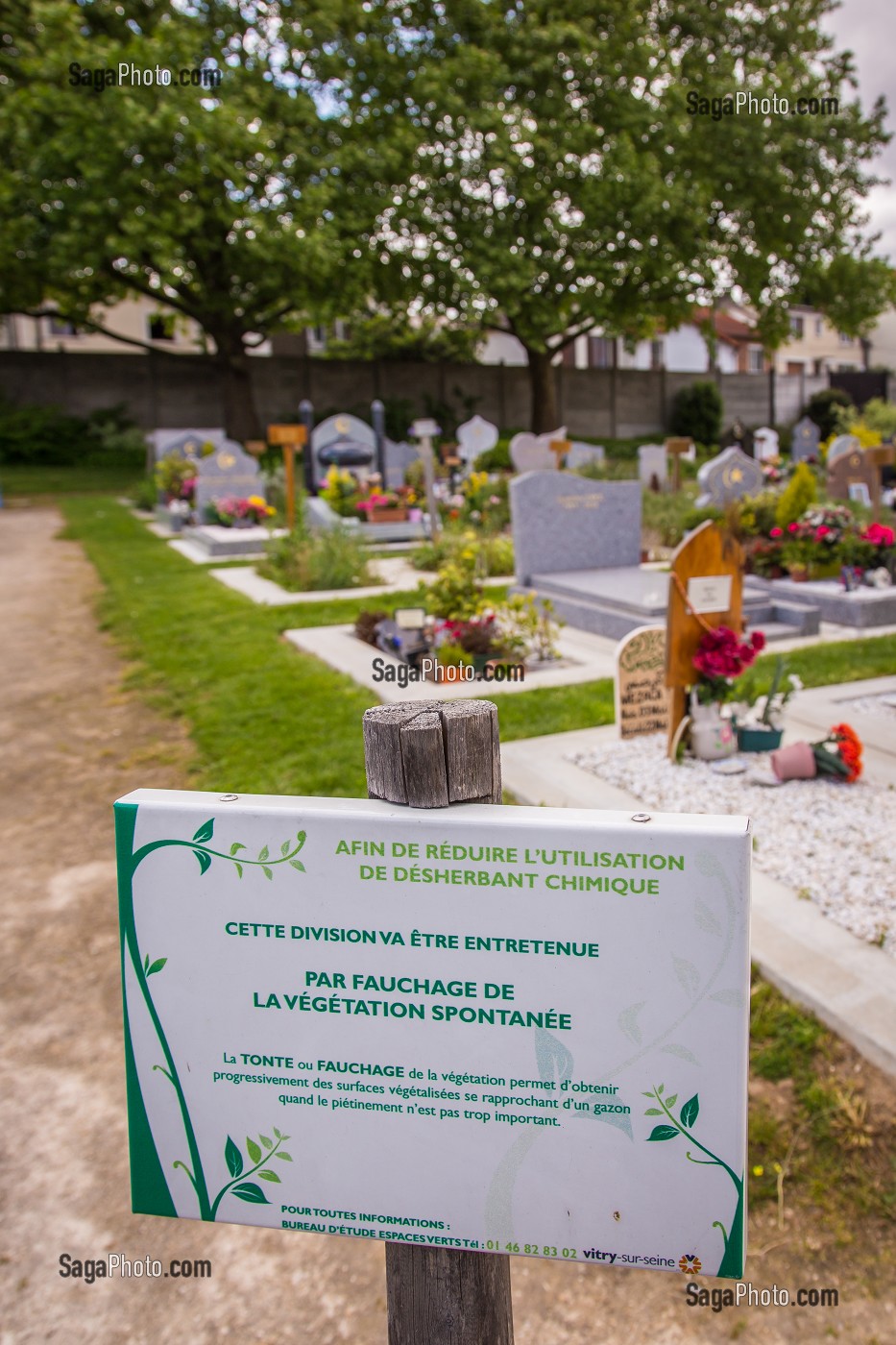 ENTRETIEN DES ESPACES VERTS SANS DESHERBANTS CHIMIQUES, VITRY-SUR-SEINE, (94) VAL-DE-MARNE, ILE-DE-FRANCE, FRANCE 