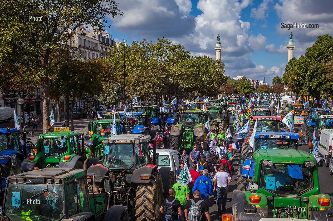 MANIFESTATION AGRICULTEURS A PARIS 