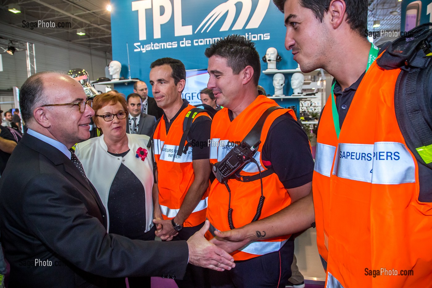 BERNARD CAZENEUVE, MINISTRE DE L'INTERIEUR, SAPEURS POMPIERS 