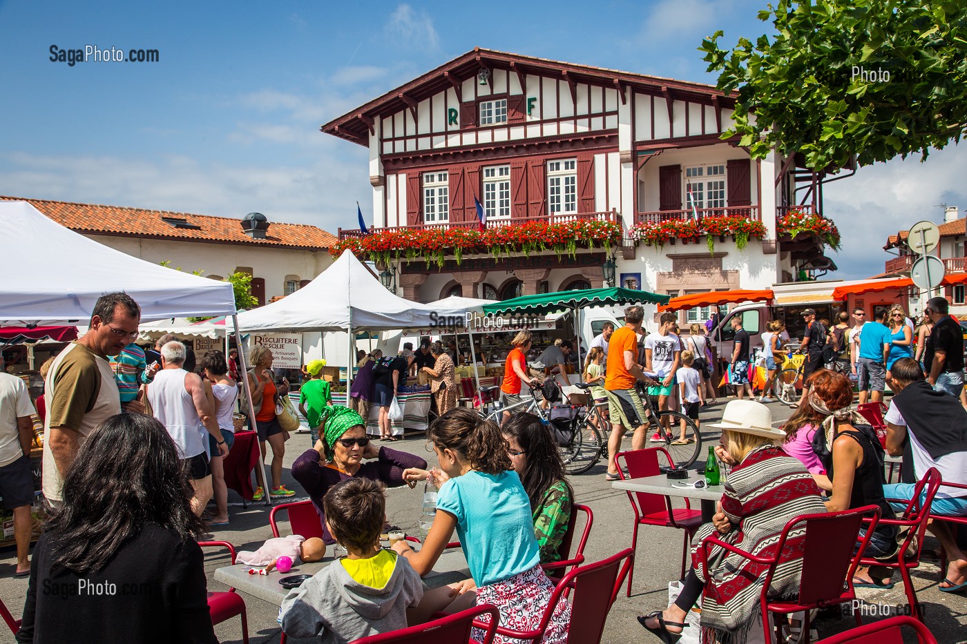 ILLUSTRATION PAYS BASQUE, (64) PYRENEES-ATLANTIQUES, AQUITAINE, FRANCE 