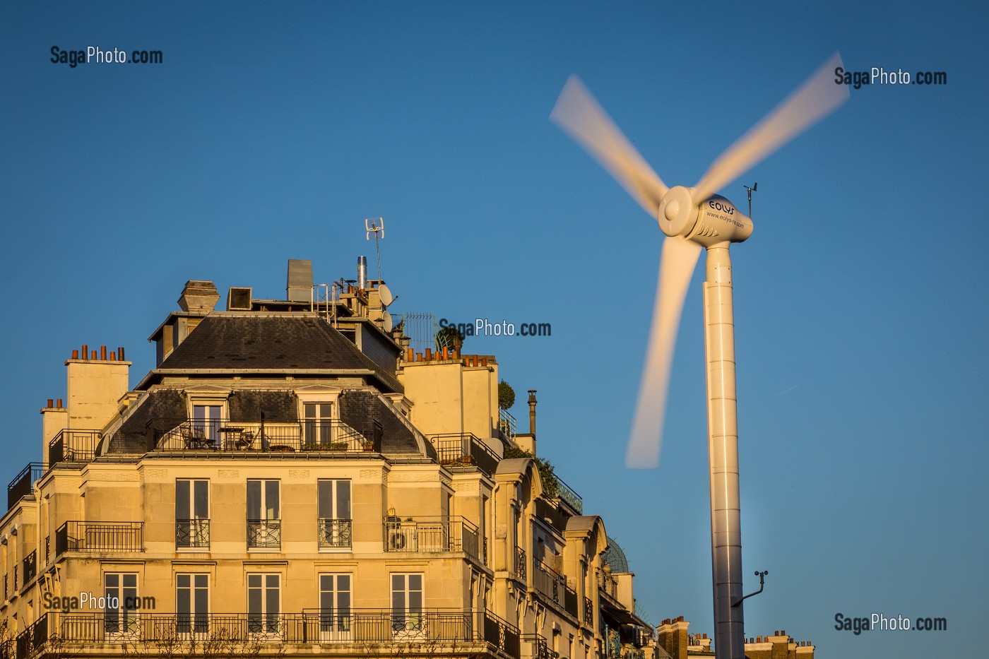 EOLIENNE, VILLE DE PARIS, ILE-DE-FRANCE, FRANCE 