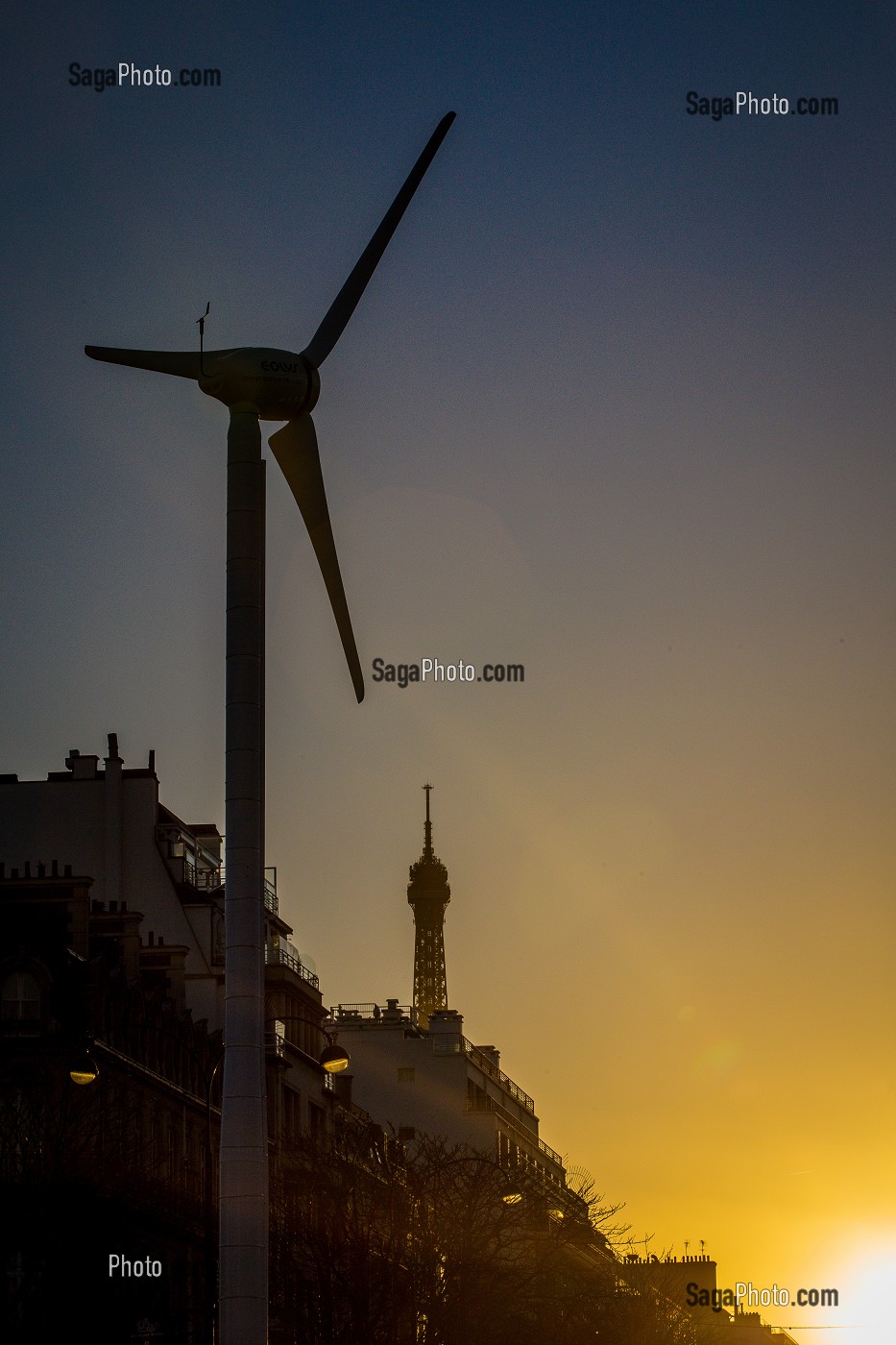 EOLIENNE, VILLE DE PARIS, ILE-DE-FRANCE, FRANCE 