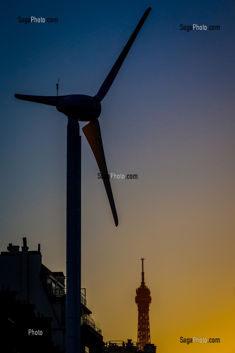 EOLIENNE, VILLE DE PARIS, ILE-DE-FRANCE, FRANCE 