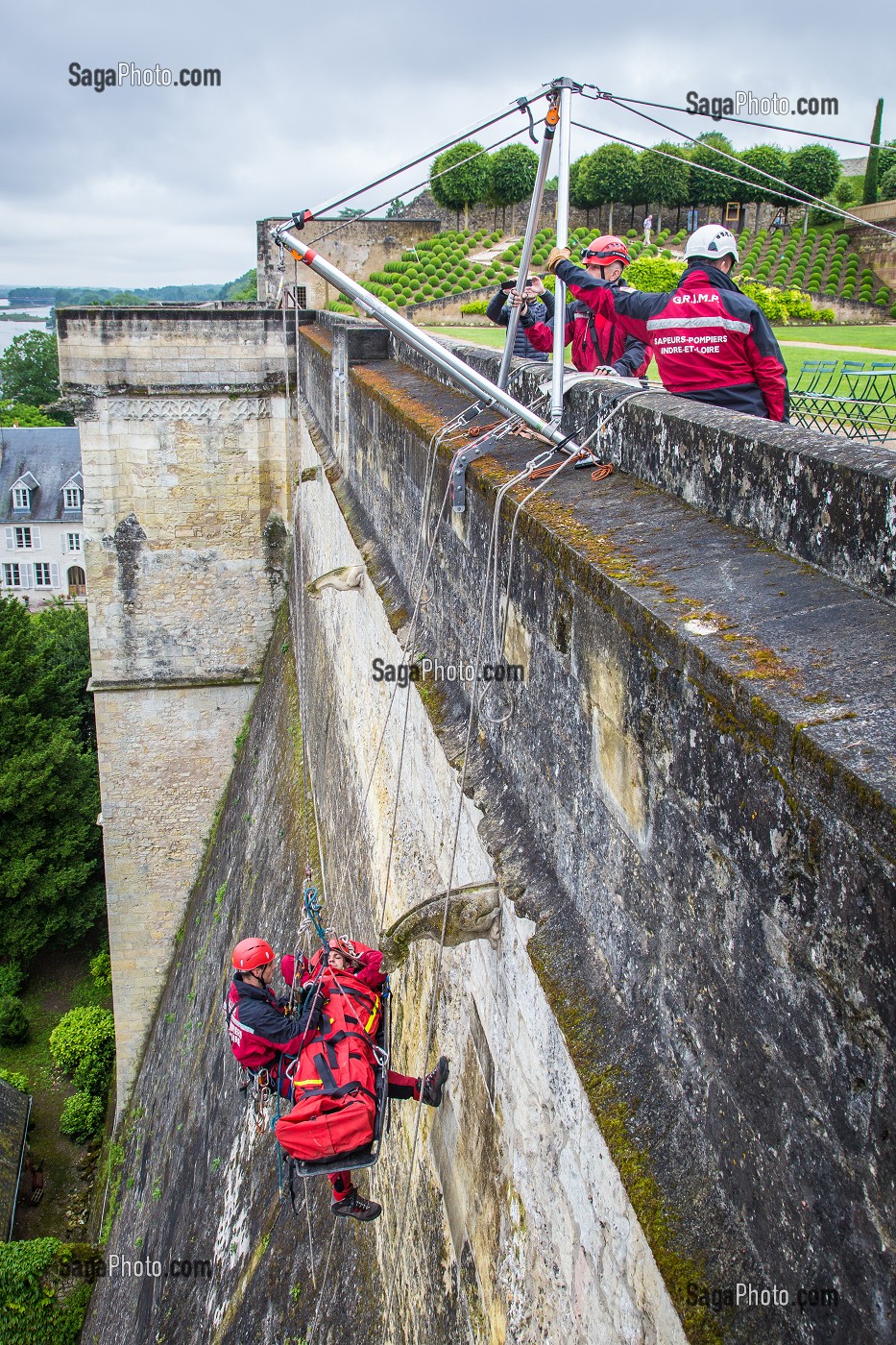 EXERCICE GRIMP, GROUPE  DE RECHERCHE ET D'INTERVENTION EN MILIEUX PERILLEUX, SAPEURS POMPIERS 