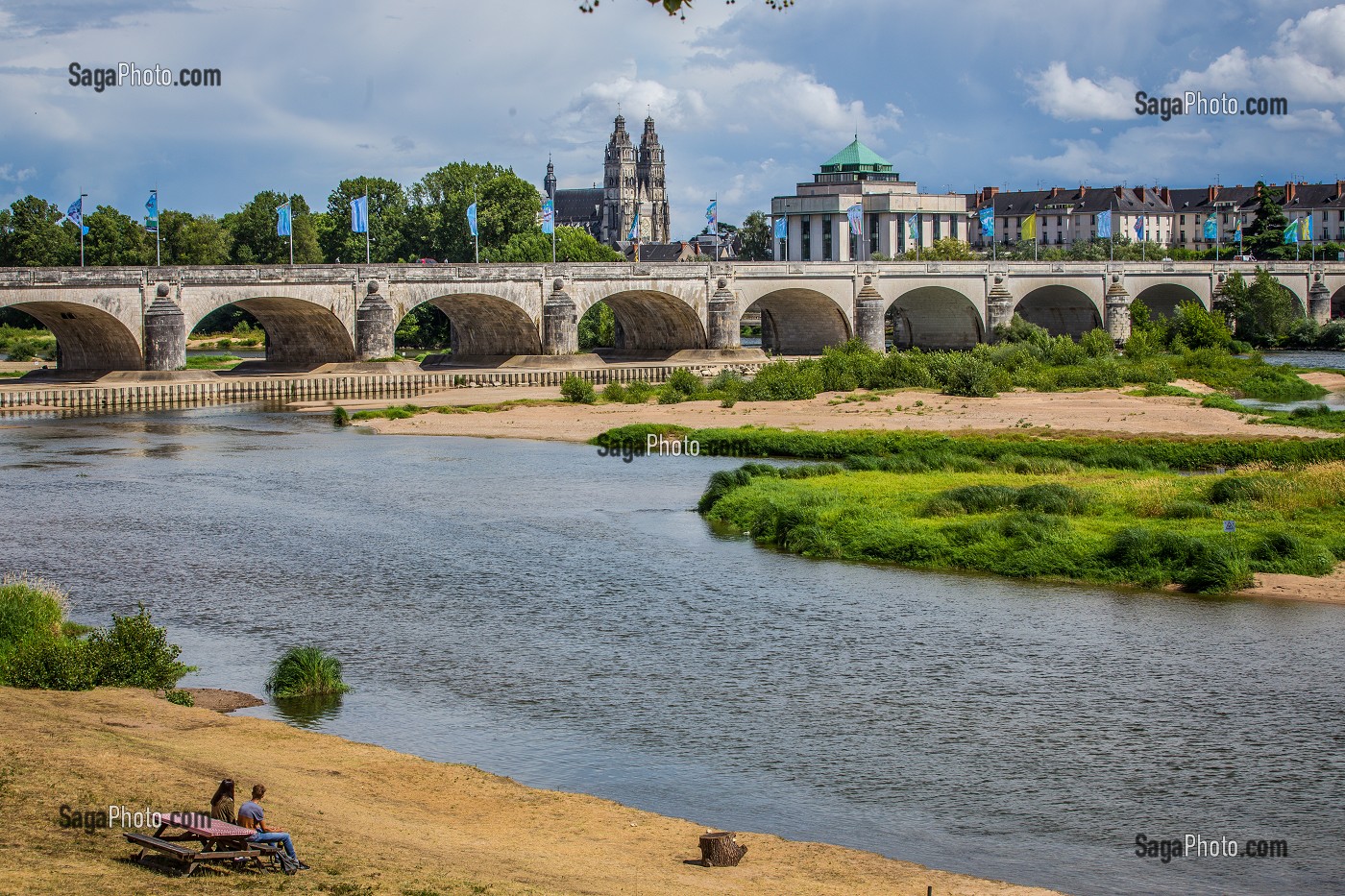 LA LOIRE AU FIL DE L'EAU, INDRE ET LOIRE, (37), REGION CENTRE VAL DE LOIRE, FRANCE 