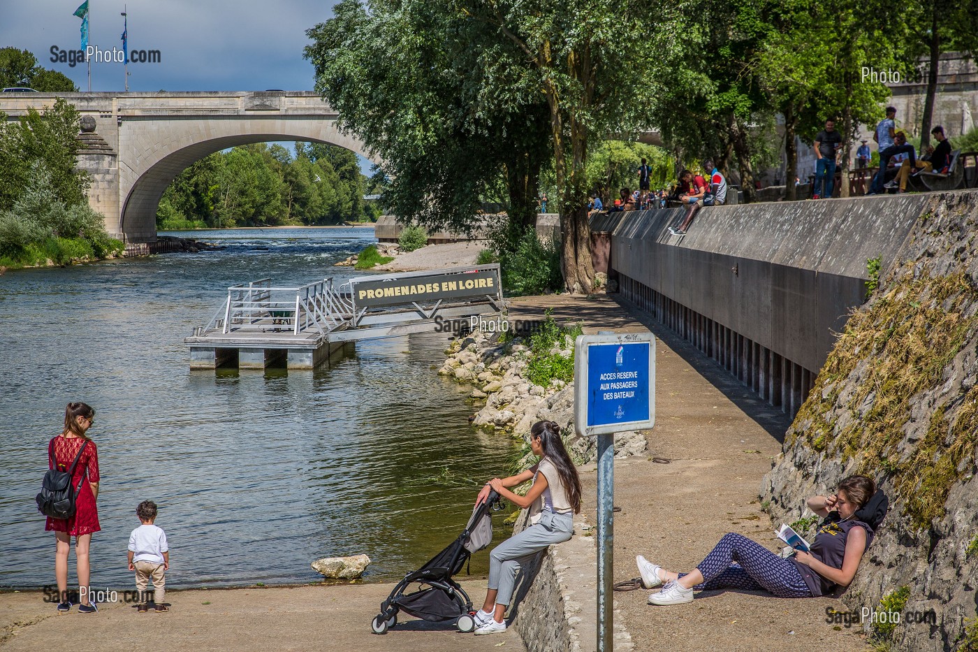 LA LOIRE AU FIL DE L'EAU, INDRE ET LOIRE, (37), REGION CENTRE VAL DE LOIRE, FRANCE 