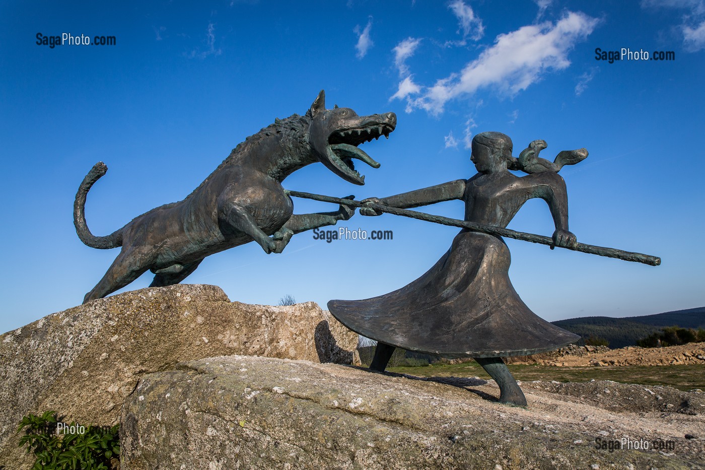 LA BETE DU GEVAUDAN, (43), HAUTE LOIRE, REGION AUVERGNE RHONE ALPES, FRANCE 