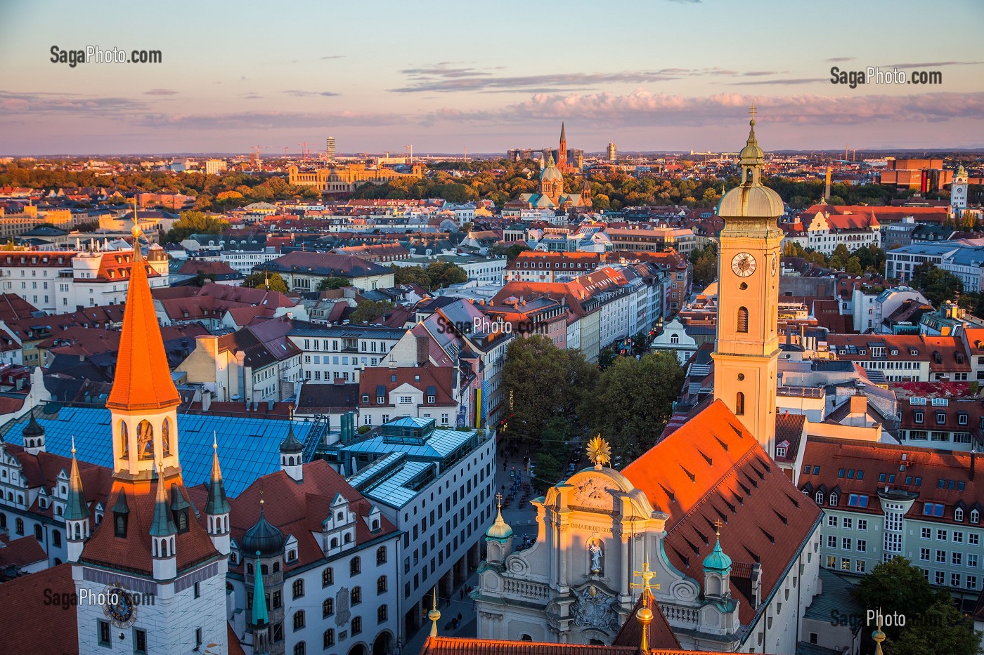VILLE DE MUNICH, BAVIERE, ALLEMAGNE