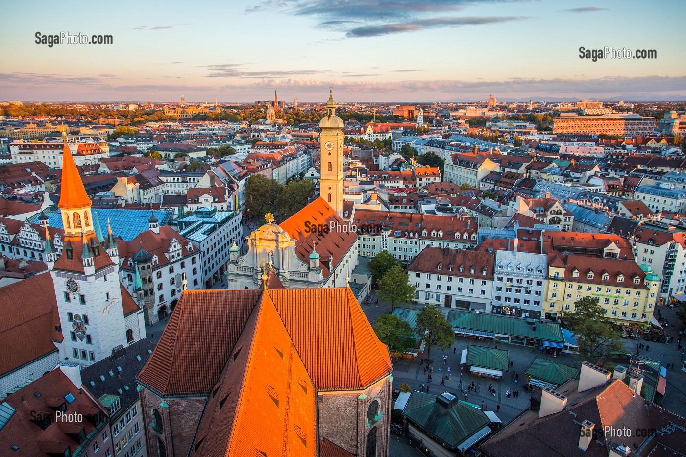 VILLE DE MUNICH, BAVIERE, ALLEMAGNE