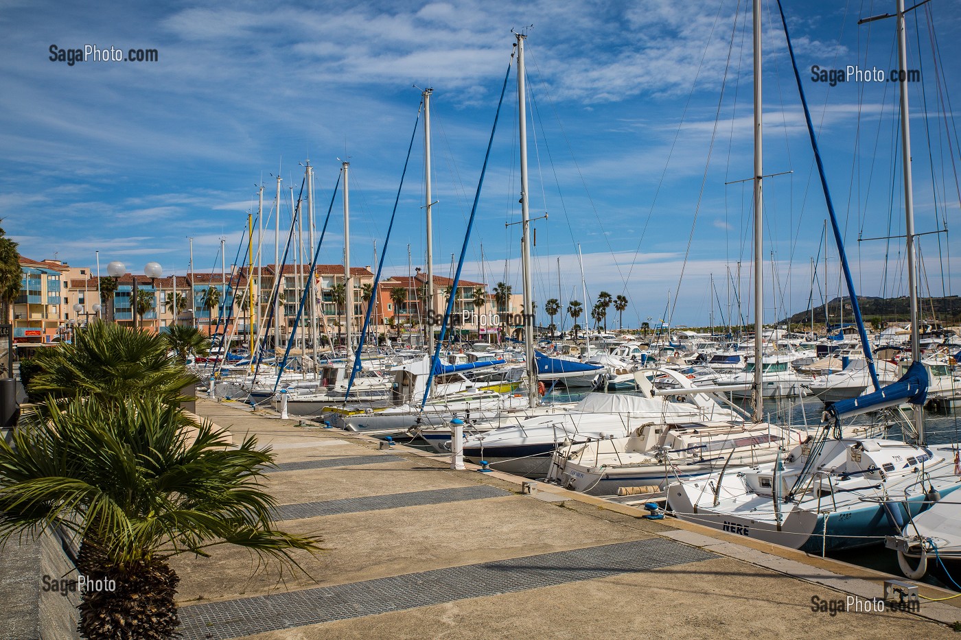 LA MARINA, PORT DE PLAISANCE, ARGELES-SUR-MER, PYRENEES-ORIENTALES (66), FRANCE 