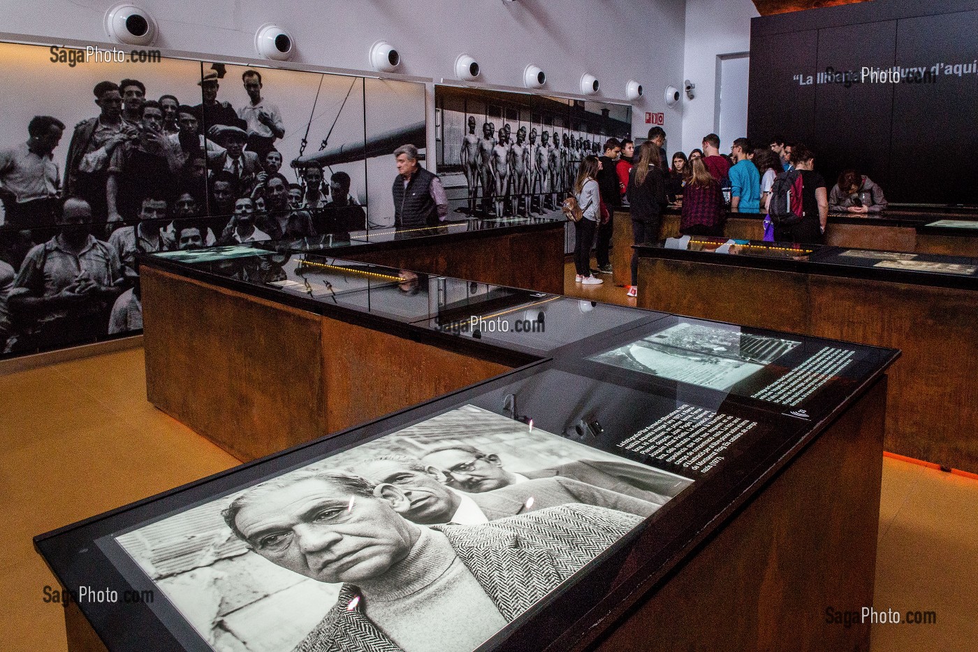 MUSEU MEMORIAL DE L'EXILI, MUSEE MEMORIAL DE L'EXIL, MUME, CENTRE DE DOCUMENTATION MODERNE DEDIE A LA RETIRADA, RETIRADE, DE 1939 ET A L'EXIL DES REPUBLICAINS ESPAGNOLS, LA JONQUERA, ESPAGNE 