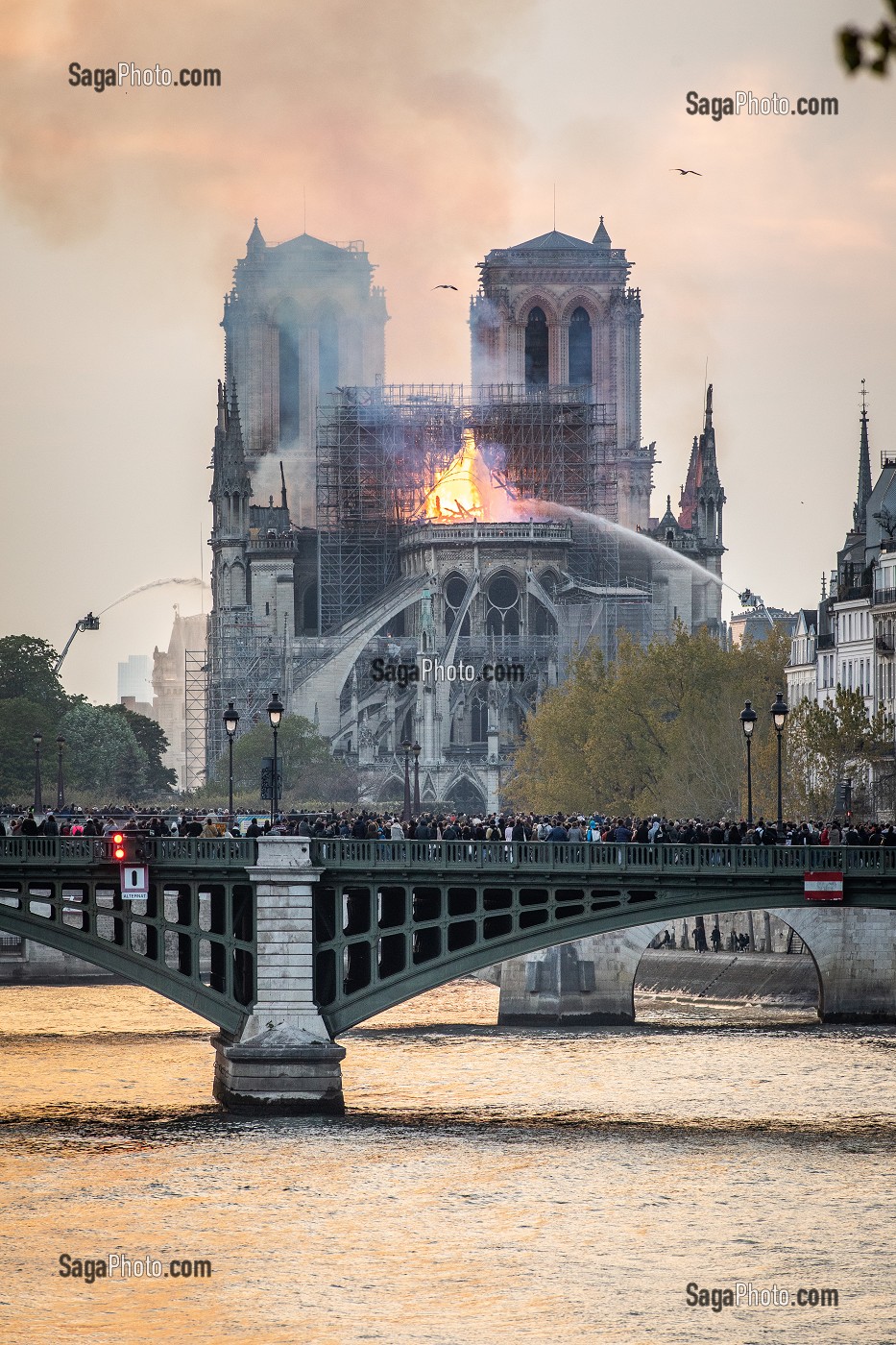 INCENDIE DE LA CATHEDRALE NOTRE DAME DE PARIS, PARIS, LE 15/04/19 