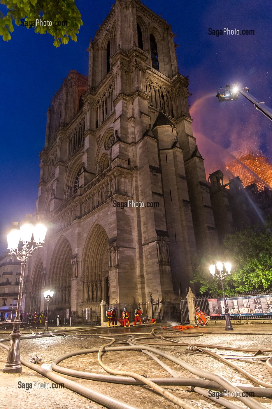 INCENDIE DE LA CATHEDRALE NOTRE DAME DE PARIS, PARIS, LE 15/04/19 