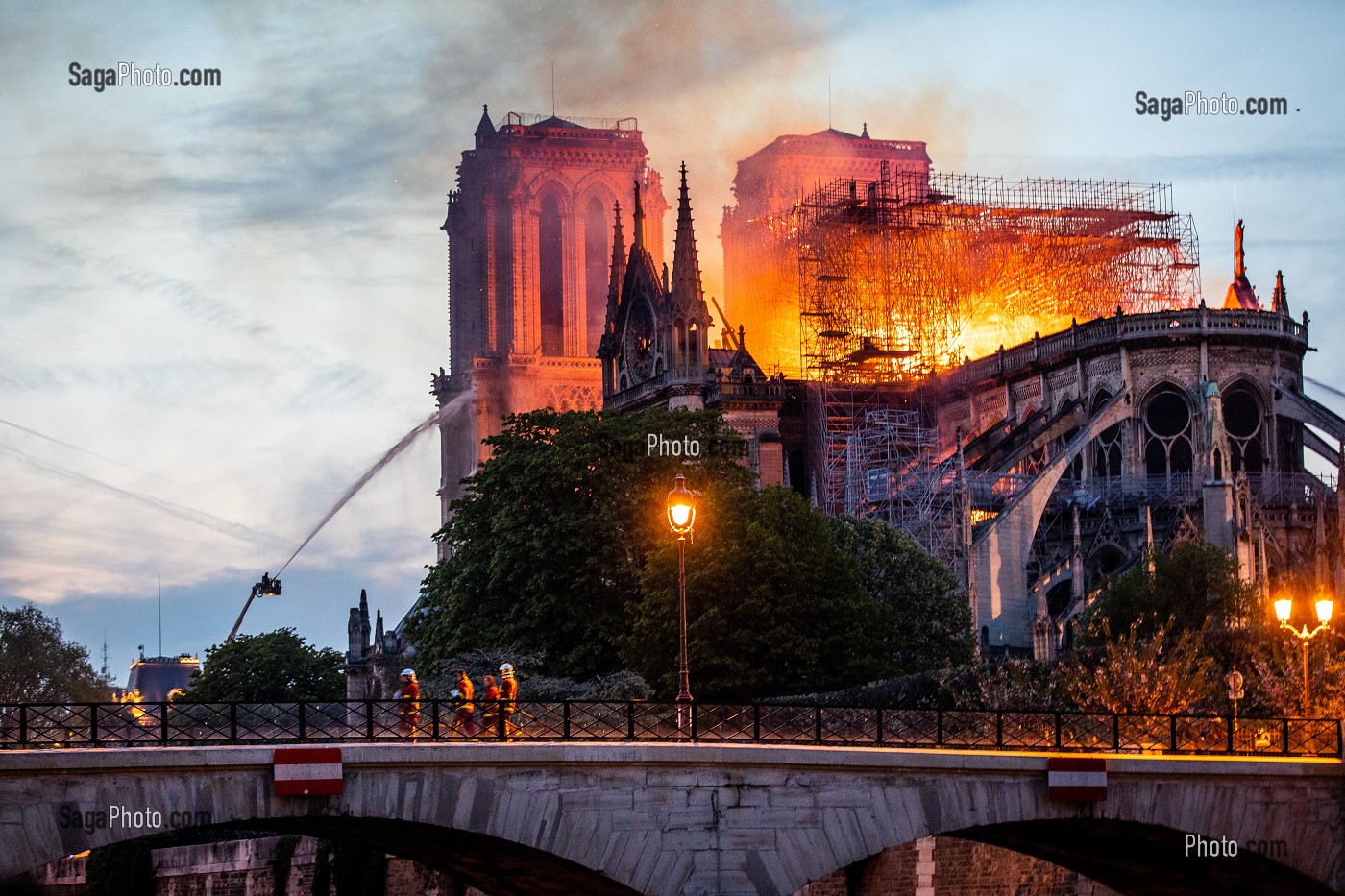 INCENDIE DE LA CATHEDRALE NOTRE DAME DE PARIS, PARIS, LE 15/04/19 