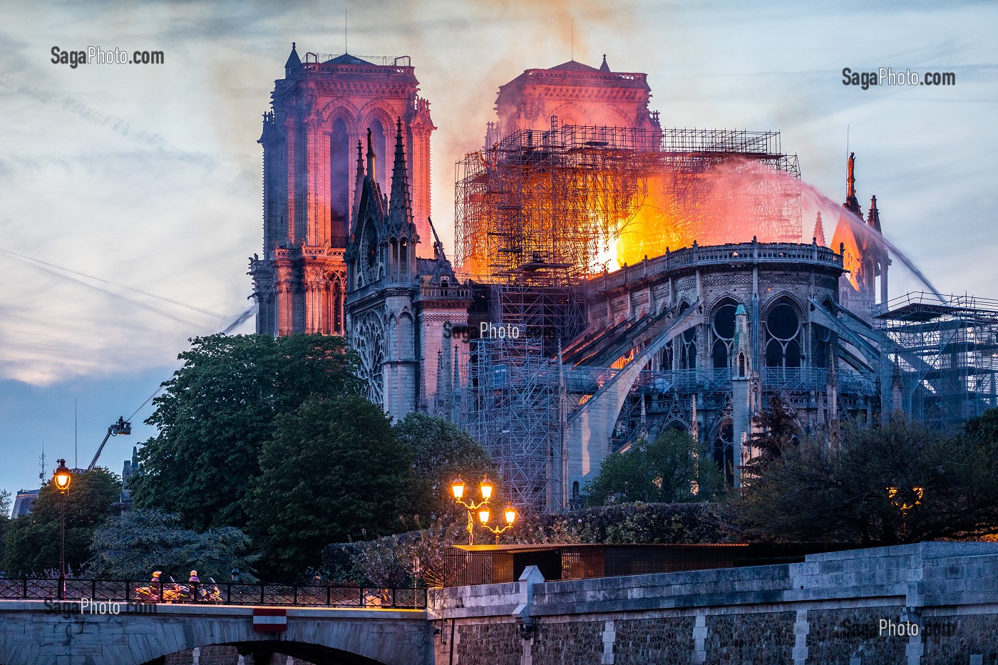 INCENDIE DE LA CATHEDRALE NOTRE DAME DE PARIS, PARIS, LE 15/04/19 