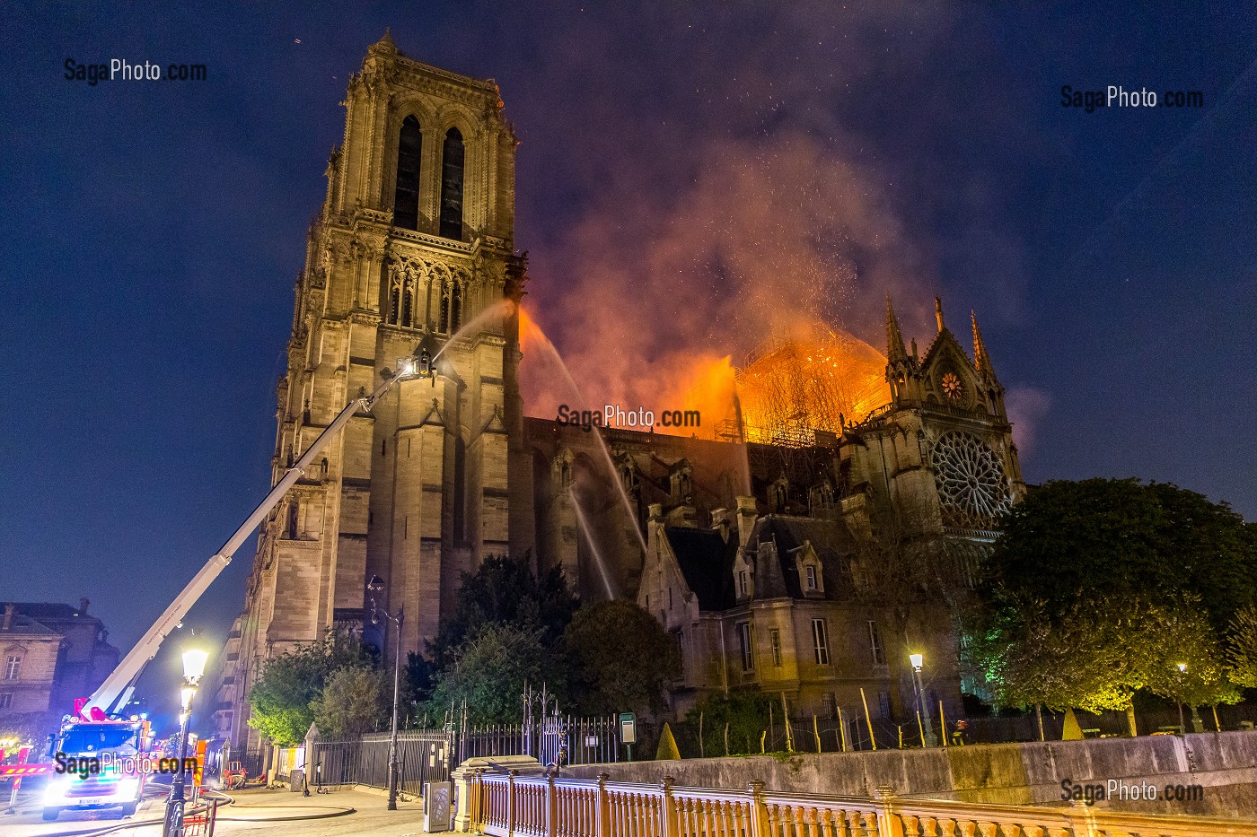 INCENDIE DE LA CATHEDRALE NOTRE DAME DE PARIS, PARIS, LE 15/04/19 