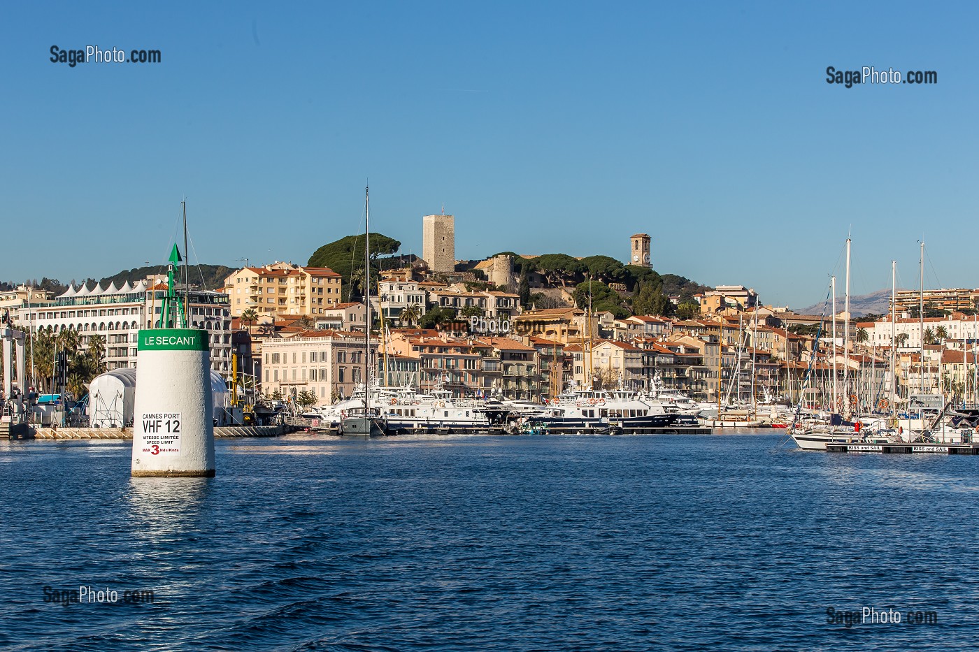 COLLINE DU SUQUET, PORT DE CANNES, (06) ALPES MARITIMES, REGION SUD 