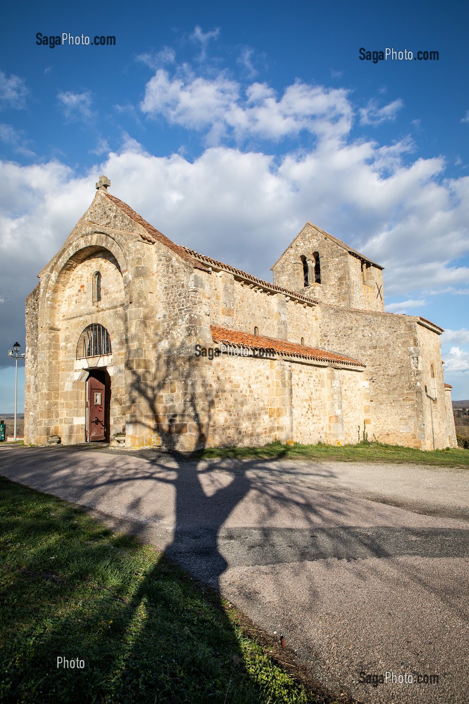 EGLISE SAINT LAURENT DE CHATEL DE NEUVRE, (03) ALLIER, AUVERGNE, AUVERGNE-RHONE-ALPES 