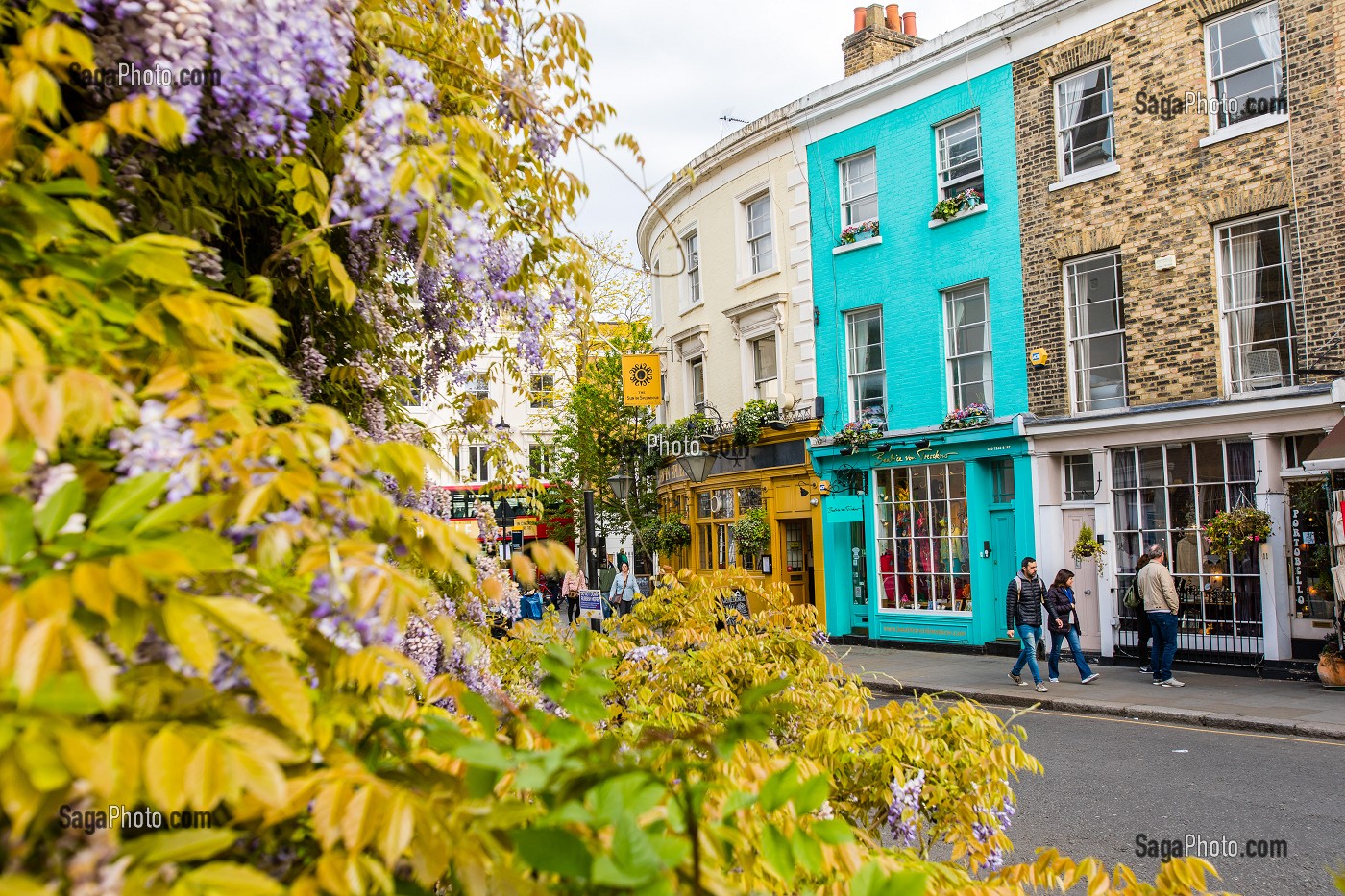 PORTOBELLO ROAD, PORTOBELLO MARKET, QUARTIER DE NOTHING, HILL, LONDRES, ANGLETERRE 