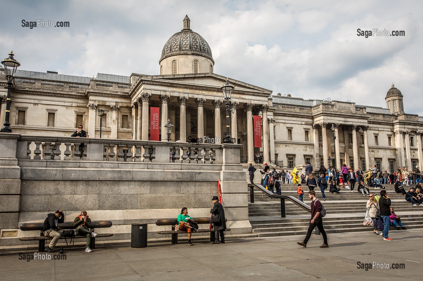 NATIONAL GALLERY, TRAFALGAR SQUARE, LONDRES, ANGLETERRE 
