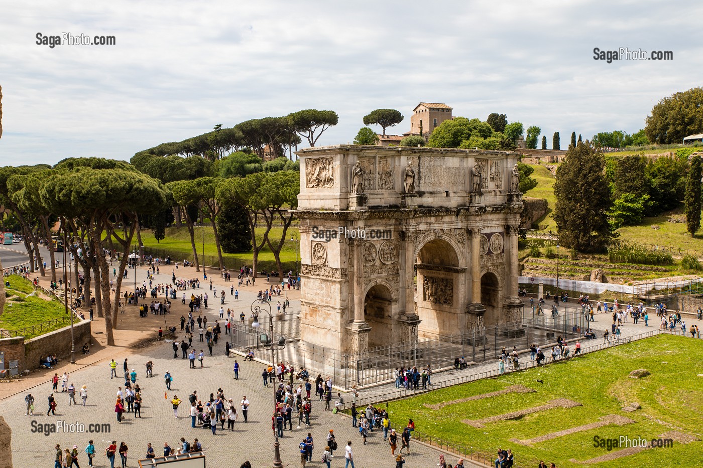 ARC DE CONSTANTIN, ARCUS CONSTANTINI, ROME, ITALIE, EUROPE 