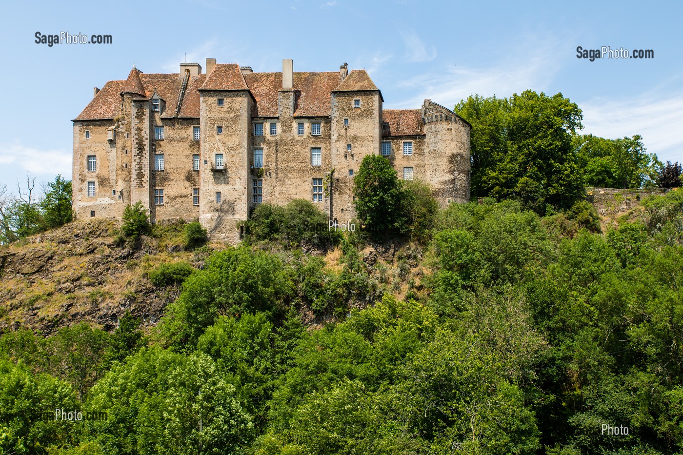 CHATEAU DE BOUSSAC, (23) CREUSE, LIMOUSIN, NOUVELLE AQUITAINE, FRANCE 