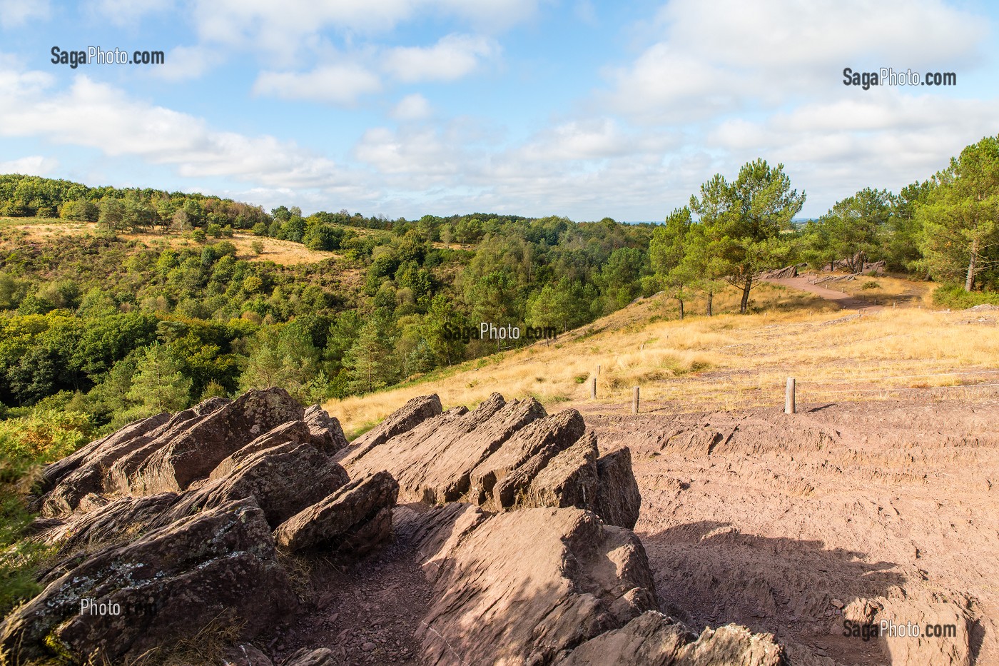 VAL SANS RETOUR, FORET DE BROCELIANDE, LIEU LEGENDAIRE, CONNU COMME LE DOMAINE DE LA FEE MORGANE, DEMI-SOEUR DU ROI ARTHUR, ELLE CONNAIT LA MAGIE DE MERLIN, TREHORENTEUC (35), BRETAGNE, FRANCE 