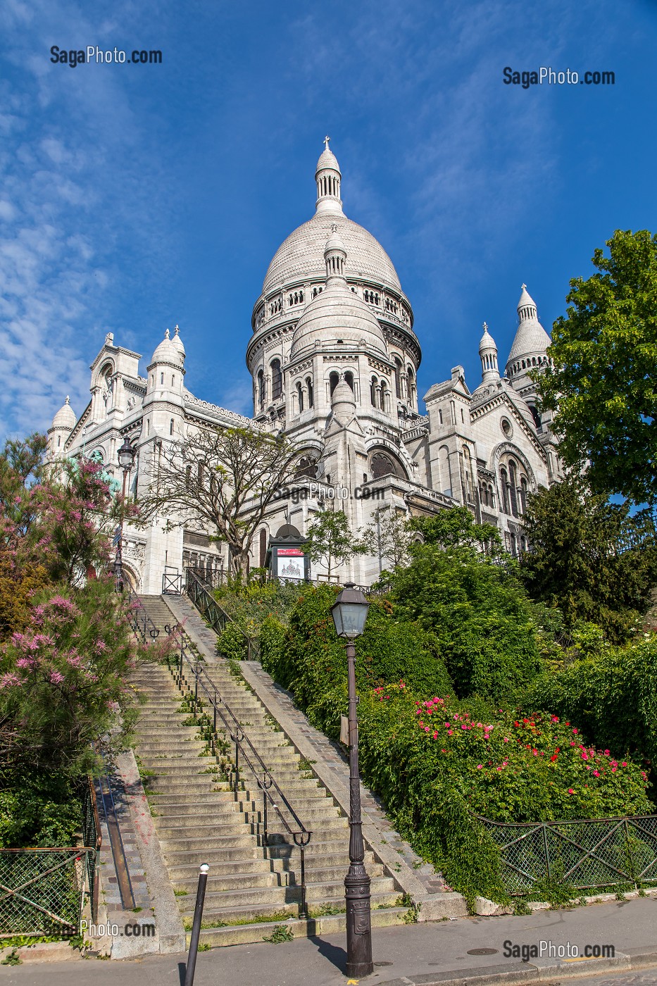 BASILIQUE DU SACRE CŒUR, BUTTE MONTMARTRE, 18EME ARRONDISSEMENT, PARIS, ILE DE FRANCE, FRANCE, FRANCE, EUROPE 