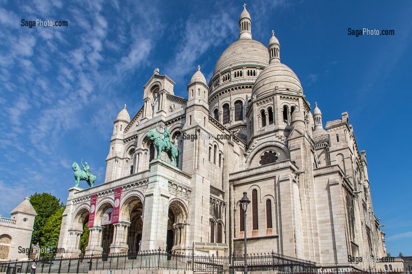 BASILIQUE DU SACRE CŒUR, BUTTE MONTMARTRE, 18EME ARRONDISSEMENT, PARIS, ILE DE FRANCE, FRANCE, FRANCE, EUROPE 