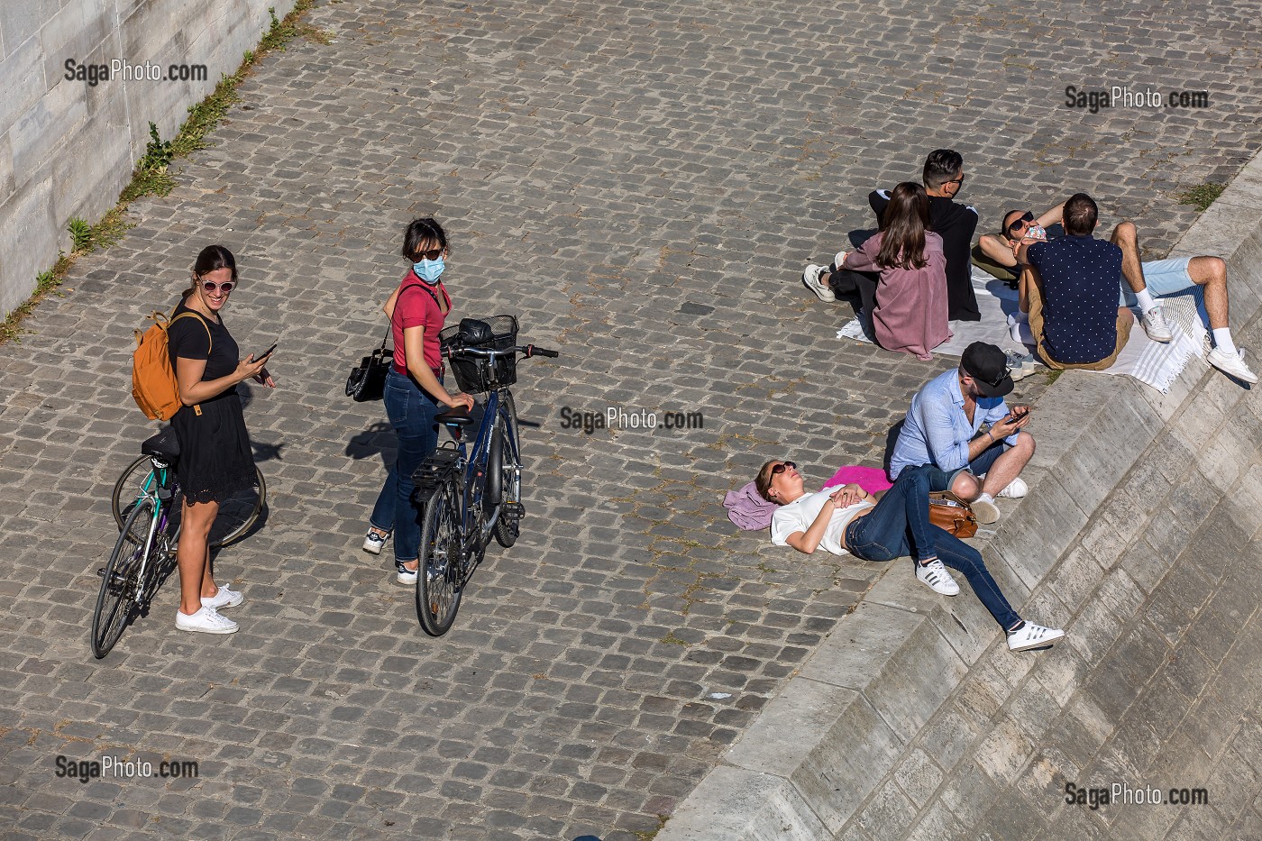 QUAIS DE SEINE, DECONFINEMENT, (75) PARIS, ILE DE FRANCE, FRANCE 