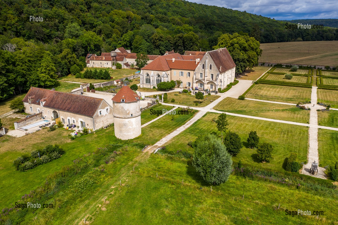 ABBAYE DE REIGNY, ANCIENNE ABBAYE CISTERCIENNE, VERMENTON, YONNE, BOURGOGNE, FRANCE 