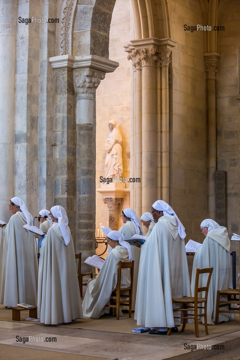 BASILIQUE SAINTE MARIE MADELEINE, VEZELAY, YONNE, BOURGOGNE, FRANCE 