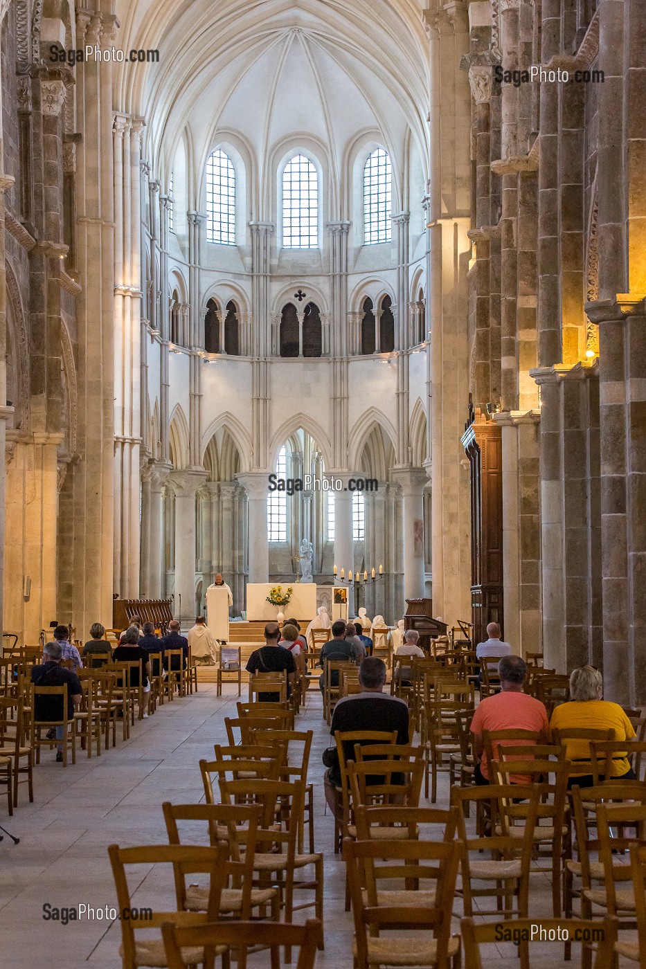 BASILIQUE SAINTE MARIE MADELEINE, VEZELAY, YONNE, BOURGOGNE, FRANCE 