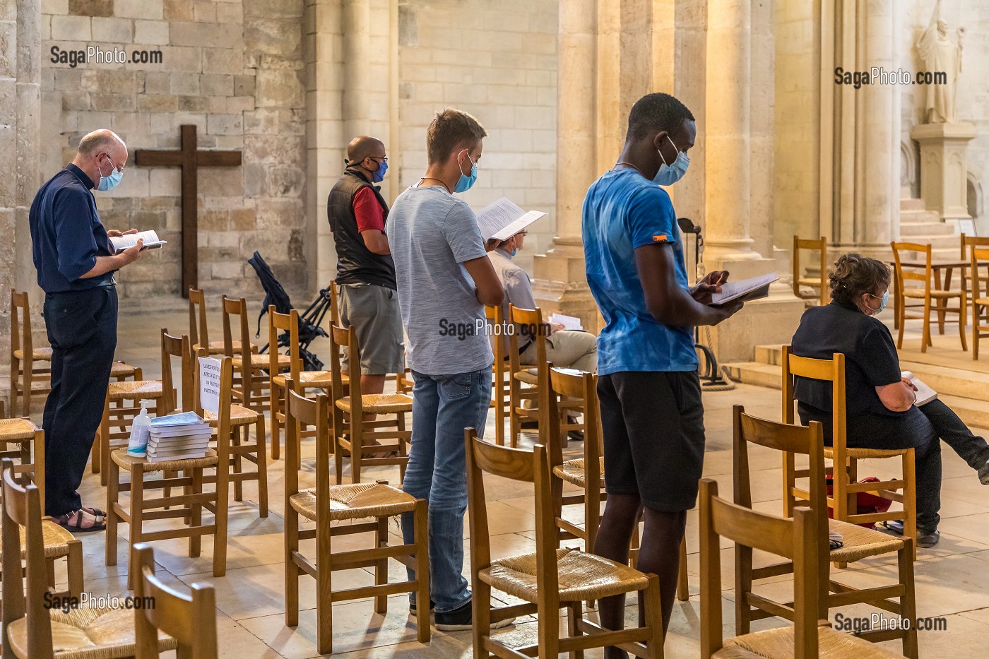 BASILIQUE SAINTE MARIE MADELEINE, VEZELAY, YONNE, BOURGOGNE, FRANCE 