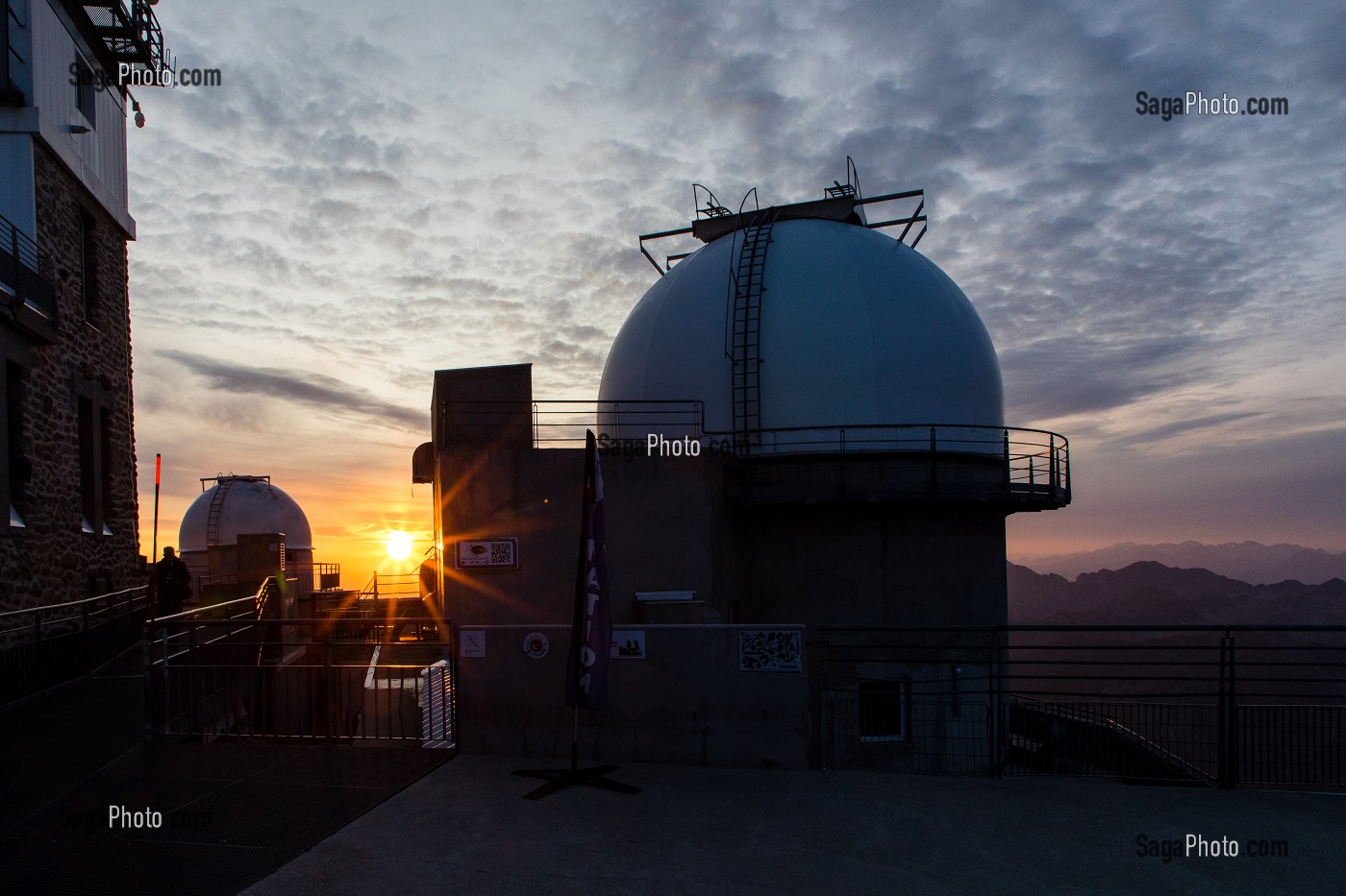 COUPOLE DE L'OBSERVATOIRE, PIC DU MIDI DE BIGORRE, BAGNERES DE BIGORRE, HAUTES PYRENEES, MIDI PYRENEES, OCCITANIE, FRANCE 