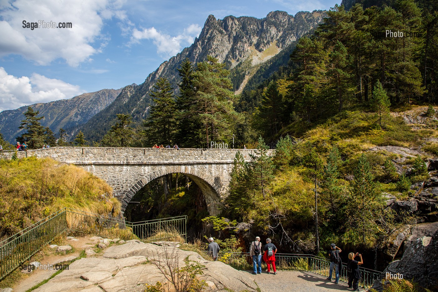 PONT D'ESPAGNE, CAUTERETS, HAUTES PYRENEES, MIDI PYRENEES, OCCITANIE, FRANCE 